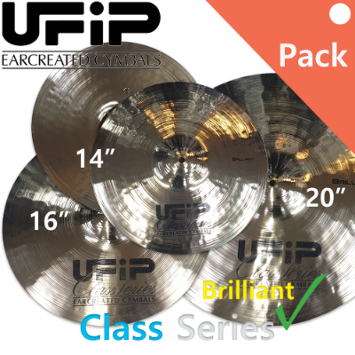 UFIP 클래스 시리즈 브릴리언트 심벌 팩 14 16 20 인치