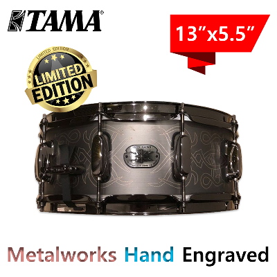 TAMA 메탈웍스 시리즈 핸드 인그레이브드 스네어 드럼 13인치 드럼위즈