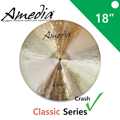 AMEDIA 클래식 시리즈 크래쉬 심벌 18인치 드럼위즈
