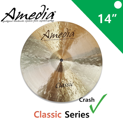 AMEDIA 클래식 시리즈 크래쉬 심벌 14인치 드럼위즈