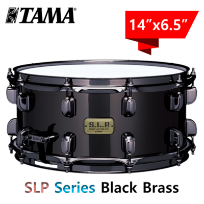 TAMA SLP 시리즈 블랙 브라스 스네어 드럼